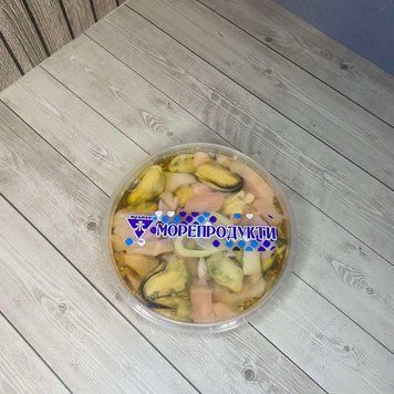 Морський коктейль в маслі №2 (лосось, кальмар, мідії) 200г &mdash; купити в інтернет-магазині Тритон