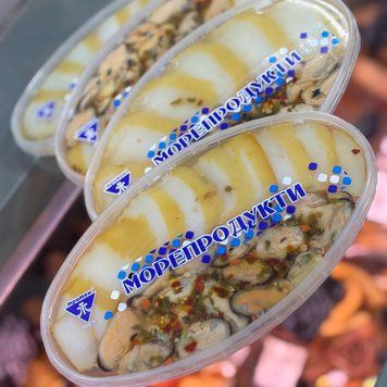 Пресерва з морепродуктів в олії Морське чудо №20 (мідії+ кальмар копчений)  &mdash; купити в інтернет-магазині Тритон