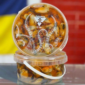 Мідії в олії з паприкою 500г &mdash; купити в інтернет-магазині Тритон