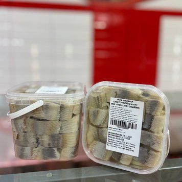 Філе оселедця ШМАТОЧКИ Б/Ш в олії 950г /1100-1200г/  &mdash; купити в інтернет-магазині Тритон