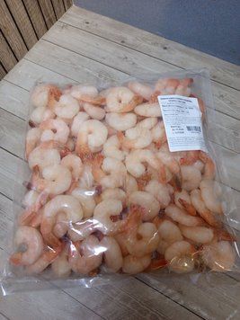 Креветка варено-морожена ВЕЛИКА (31-40) ЧИЩЕНА з хвостом в глазурі 10%  &mdash; купити в інтернет-магазині Тритон