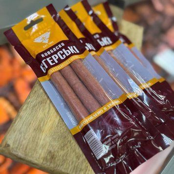 Ковбаски Єгерські 100г курячо-яловичі напівкопчені &mdash; купити в інтернет-магазині Тритон